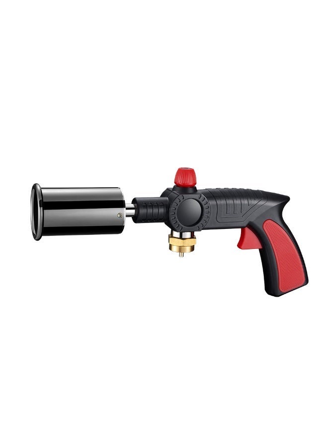 BlueFire 6cm Large Diameter Propane Torch with Adjustable Flame, All Metal Head Gas Blow Torch, High Power Flame Burner for Camping, Outdoor Cooking, BBQ, Baking, High Temperature Sterilization, Weeding, Safety Design, Portable Gas Torch Attachment - Image 1